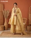 K 1173 By Naisha Roman Glass Embroidery Plazzo Suits 